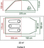 Coleman Cortes 3 - Tienda Túnel (3 personas)