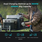 Generador de energía portátil EcoFlow DELTA Max de 2016 Wh, generador solarcon 4 salidas de CA de 2400 W (sobretensión de 4600 W) para uso en exteriores, viajes y acampada en autocaravana