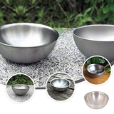 Bowl de titanio para al aire libre Camping, senderismo