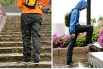 Naturehike Acampar al Aire Libre Senderismo Doble Cremallera Pantalones de Lluvia Pantalones de Ciclismo de Nylon Impermeable Pantalones de Pesca Más el tamaño NH17C003-K