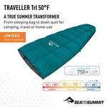 SEA TO SUMMIT Traveller Tri-L Left Zip Funda para Saco de Dormir Adultos Unisex