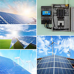 Controlador de Carga Solar de 30A 12V/24V Panel Solar Inteligente Controlador de Carga con Pantalla LCD y Doble Puerto USB para Panel Solar Lámpara Batería y Iluminación LED (30A)