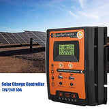 Regulador de Carga Solar MPPT, 30/50/70A Controlador con 2 Puertos USB para Placa Solar, Baterias(30A)