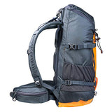 COLUMBUS Mochila Peak 35 Mochila de Senderismo Ajustable, con Aireación en la Espalda y Sistema de Transferencia de Carga. Incluye Funda para la Lluvia. Capacidad 35 L en Color Naranja y Gris