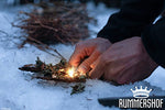 Rummershof Pedernal de Magnesio Supervivencia – Survival Firestarter – Flintstone – Sílex - Arrancador de Fuego - Iniciador de Fuego – Encendedor Chispa