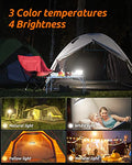 Eventek Lámpara Camping 4000LM, 20000mAh Linterna de Camping Led Recargable, 5 Modos IPX5 Impermeable Luz Camping Más de 144 Horas de Duración de La Batería para Camping, Emergencia, Senderismo, Pesca