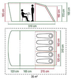 Coleman Rocky Mountain 5 Plus XL - Tienda de campaña Familiar 5 Personas