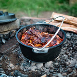 BBQ-Toro Dutch Oven- Edición Especial con Caja de Madera y Elevador de Tapa + Pequeña Sorpresa | Curado