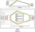 Coleman Cobra - Tienda Ligera (3 personas)