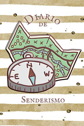 Diario de Senderismo: que se rellenará con el formulario I Espacio para 55 caminatas I Brújula y mapa de caminata