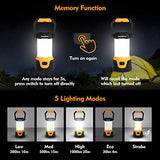 EverBrite Linterna de Camping, Farol LED Ultrabrillante Portátil, Luz de Camping Recargable,1000lm,USB-C, Banco de Energía de 4400mAh, Linterna Electrónica para Exteriores