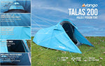 Vango Talas 200 Tienda - Túnel (2 Personas)