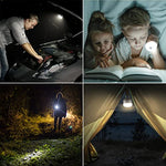 LE Luz de Cámping Portátil, Linterna de Camping LED Recargable, 280 Lumen 3 Modos, Lámpara para Tienda, Luz de Trabajo Resistente al Agua para Emergencias, Cortes de Energía, Pesca, Senderismo y más