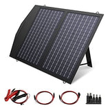 Placa Solar de 60W Monocristalino Cargador Panel Solar Batería Placa Plegable con 5V USB 18V DC y 9 Paneles Solares para Phone los teléfonos móviles de