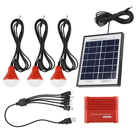 Generador de Energia Solar Portátil Fuente De Alimentación De Emergencia Paneles Solares 4W Batería Recargable USB 3.7 V Energía Solar Led Bombilla