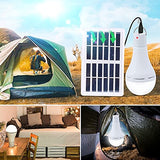 Kit Placa Solar y Bombilla Led portátil para exteriores Lámpara solar recargable Luces para el hogar Patio Parasol Gallinero Casa de mascotas Balcón Apagón de emergencia Sensor de luz Control remoto Regulable