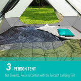 Forceatt Tienda de Campaña, Tienda Campaña 3 Personas, Carpa Ultraligera 3-4 Temporadas, Resistente al Agua y al Viento Fácil de Instalar, Adecuada para Viajes, Camping, Senderismo