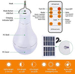 Kit Placa Solar y Bombilla Led portátil para exteriores Lámpara solar recargable Luces para el hogar Patio Parasol Gallinero Casa de mascotas Balcón Apagón de emergencia Sensor de luz Control remoto Regulable