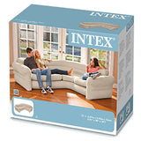 Intex 68575NP Sofá rinconera hinchable camping color crema