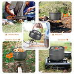 Overmont Juego de utensilios de cocina para camping