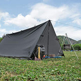 FREE SOLDIER Toldo de Acampada y Deportes al Aire Libre Impermeable Portable Multifuncional para Viajar Tienda de campaña Toldo Refugio Parasol Toldo (Gris, con Las uñas)