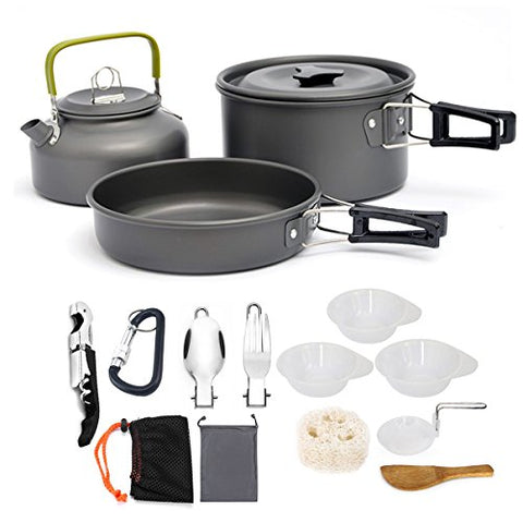 AUTOPkio Juego Cocina para Camping 3 comensales