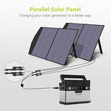 Placa Solar portátil de 100v, ALLPOWERS para computadoras portátiles, cargador solar de celda solar plegable para camping al aire libre para generador solar/estación de energía