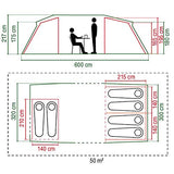 Tienda de campaña familiar Túnel Coleman Mackenzie | 6 personas