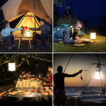 Lámpara Camping Recargable, Blukar Linterna Camping - 3000K Luz Blanca Cálida, Brillo Ajustable 3 Modos de Luz, 10H+ Tiempo de Ejecución, Impermeable Luces Emergencia para Camping/Senderismo (1 pack)