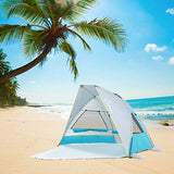 WolfWise Carpa de Sombra para Playa Plegable Ligero UPF 50+ 2-3 Personas Carpa de Refugio de Sol