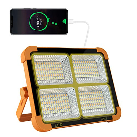 100W Foco LED Recargable 336 LEDs / Panel Solar