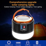 Flintronic Lámpara Camping Solar, Linterna de Cámping Recargable 1000 Lumen, 5 Modos Luz de Emergencia, Impermeable Faroles de Acampada para Senderismo, Camping, Pesca, Caza