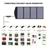 Placa solar plegable de 120 W, ALLPOWERS Cargador Solar Plegable Panel Solar Portátil Celda solar de EE. UU. Con salida MC-4, CC y USB para camping Exterior RV Emergencia Central eléctrica portátil