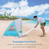 WolfWise Carpa de Sombra para Playa Plegable Ligero UPF 50+ 2-3 Personas Carpa de Refugio de Sol