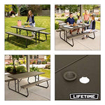 Lifetime - Mesa Plegable 2 Bancos 183cm