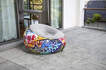 BESTWAY 75075 - Sillón Hinchable de camping niños juvenil Graffiti