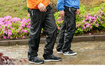 Naturehike Acampar al Aire Libre Senderismo Doble Cremallera Pantalones de Lluvia Pantalones de Ciclismo de Nylon Impermeable Pantalones de Pesca Más el tamaño NH17C003-K