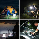 Lámpara Camping, Blukar Linterna de Camping Led Recargable - 7 Modos Lluminación 60 LED Super Brillante Lampara Camping Más de 10 Horas de Duración de La Batería para Camping, Emergencia, Pesca, etc.