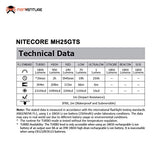 Nitecore MH25GTS Linterna Tactica Recargable – 1800 lúmenes LED – Linterna Impermeable con 8 modos, negro ([batería recargable incluida])