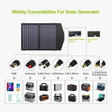 Placa Solar de 60W Monocristalino Cargador Panel Solar Batería Placa Plegable con 5V USB 18V DC y 9 Paneles Solares para Phone los teléfonos móviles de