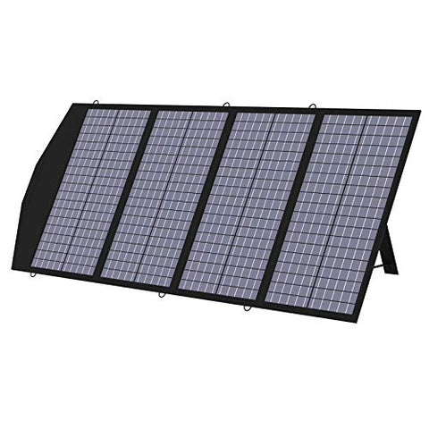 Placa solar plegable de 120 W, ALLPOWERS Cargador Solar Plegable Panel Solar Portátil Celda solar de EE. UU. Con salida MC-4, CC y USB para camping Exterior RV Emergencia Central eléctrica portátil