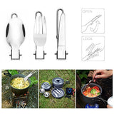 Odoland Kit de Utensilios Cocina Camping con Ollas y Sartén de Acampada Hornillo Camping Hervidor Acampada Tazas Cubiertos Plegable, Set Cocina Camping para Acampada, Senderismo, Picnic y Viaje