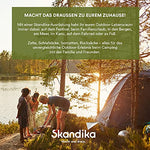 skandika Montana - 8 Personas - Tienda campaña Familiar - túnel - 700x310 cm - mosquiteras (Azul)