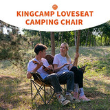 KingCamp Sofa de camping plegable con soporte para vasos